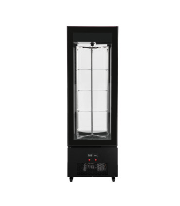 Vitrinas de Pastelería Vitrina 4 caras con estantes giratorios de cristal 650x665x2005h mm XC-440X Clima Hostelería XC-440X