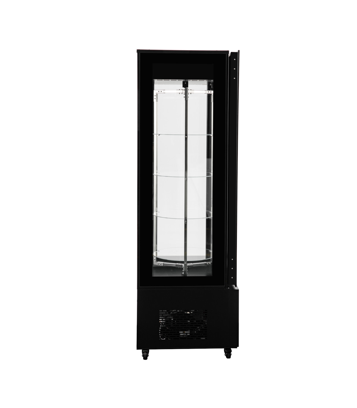 Vitrinas de Pastelería Vitrina 4 caras con estantes giratorios de cristal 650x665x2005h mm XC-440X Clima Hostelería XC-440X