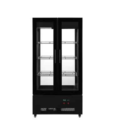 Vitrinas de Pastelería Vitrina 4 caras de cristal 2 puertas frío ventilado 985x665x2005 mm XC-660C Clima Hostelería XC-660C