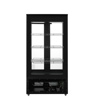 Vitrinas de Pastelería Vitrina 4 caras de cristal 2 puertas frío ventilado 985x665x2005 mm XC-660C Clima Hostelería XC-660C