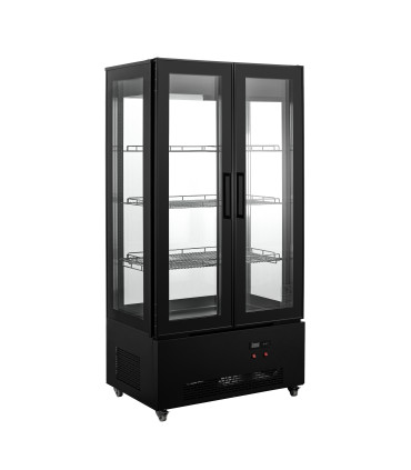 Vitrinas de Pastelería Vitrina 4 caras de cristal 2 puertas frío ventilado 985x665x2005 mm XC-660C Clima Hostelería XC-660C