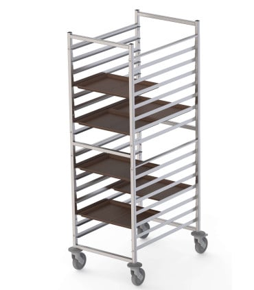 Carros para bandejas Carro para bandejas de autoservicio de 37x48 cm Clima Hostelería TT16NSELF32