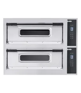 Hornos de Pizza Horno Eléctrico Prismafood BASIC 44 para 4+4 Pizzas (32cm) Prismafood