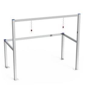 Parkings inox Parking para carros de compra 2 filas 1330x695x1145 mm Fricosmos 081062
